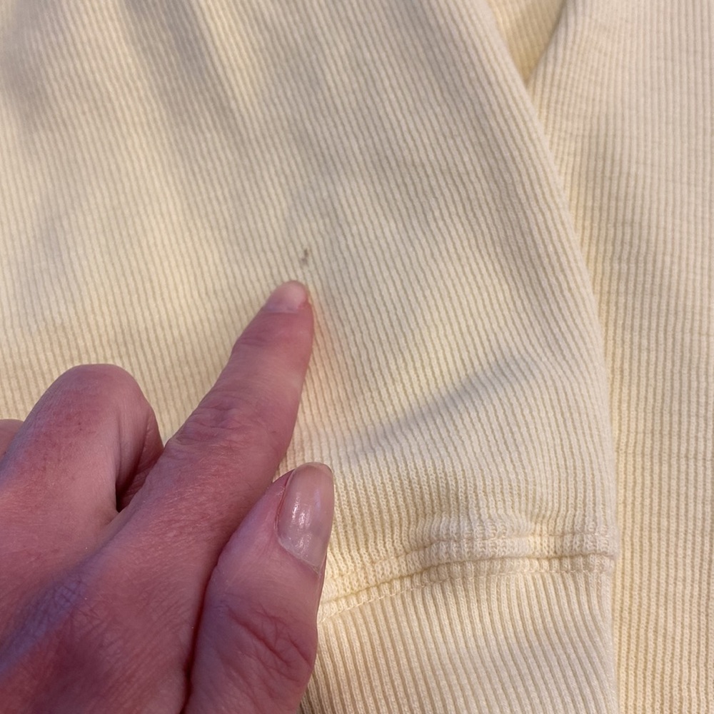 Columbia Yellow Partial Zip Pullover Top Medium S… - image 3